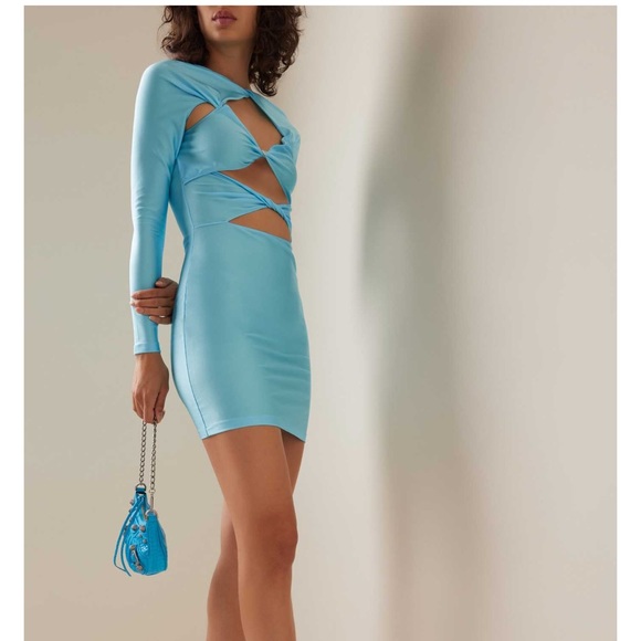 Coperni
Twisted Cut-Out Jersey Mini Dress - size Small - Picture 3 of 3